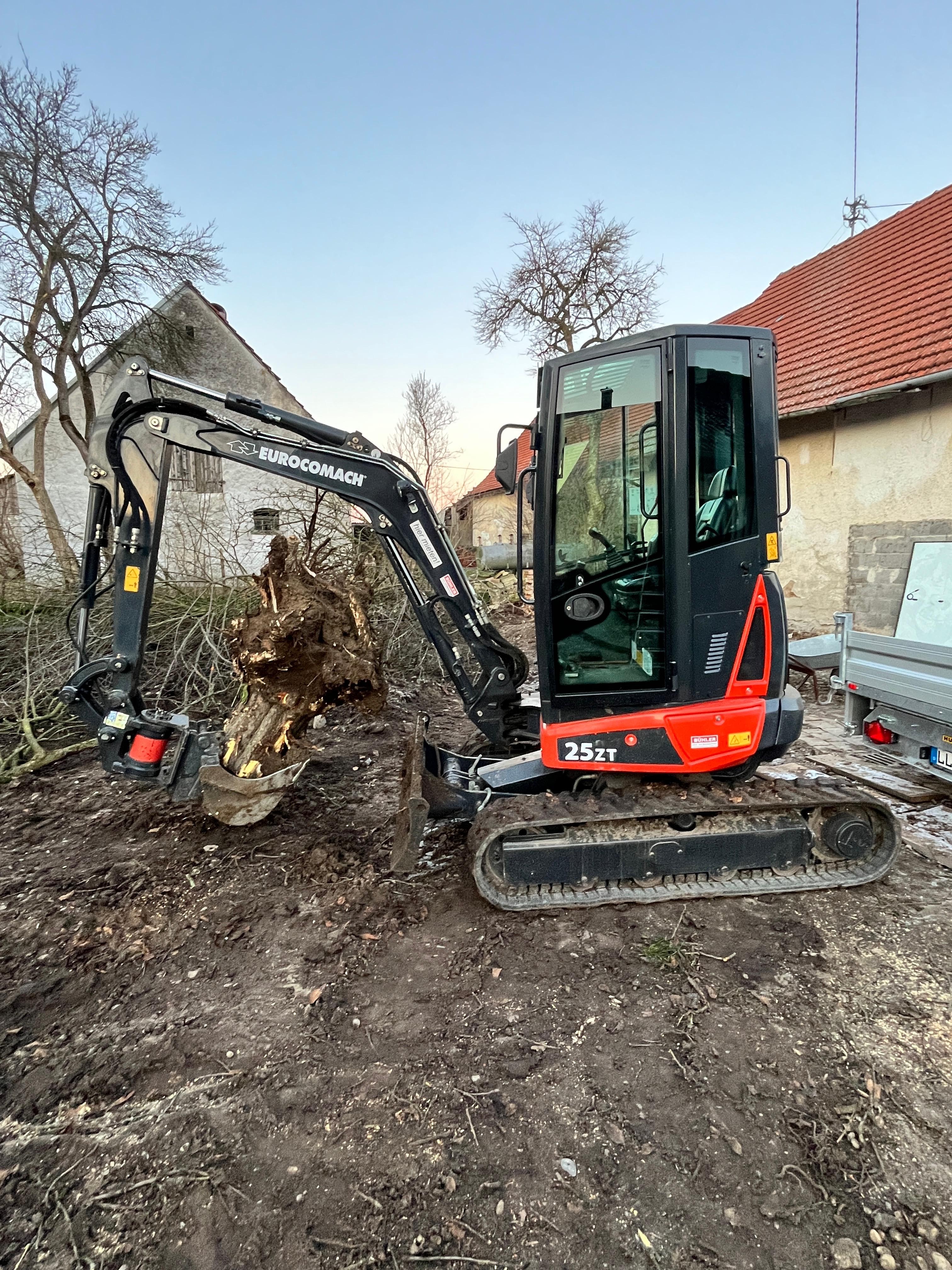 Tiefbau Erdarbeiten Kabelgraben, Landsberg & Weilheim